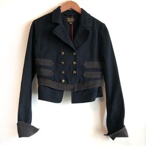 Polo Jean Ralph Lauren Large Navy Double-Breasted Women's Jacket **see note